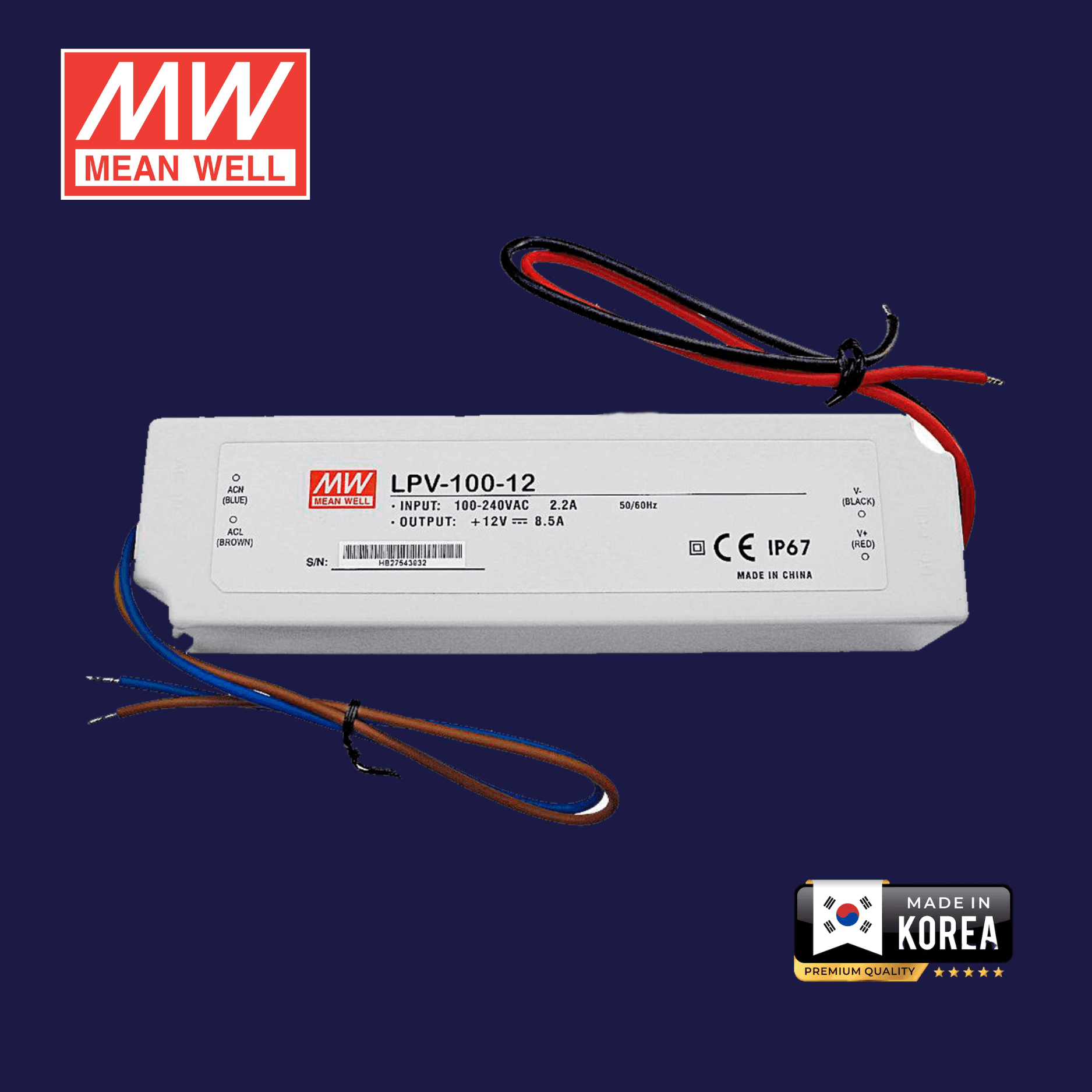MeanWell 100W (LPV-100-12)